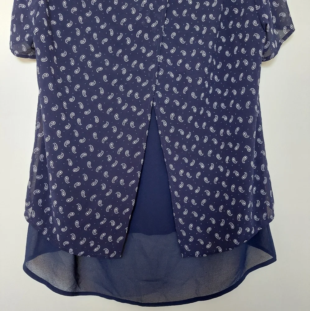 Michael Kors NWT short sleeve blouse size P/L - Picture 10 of 14